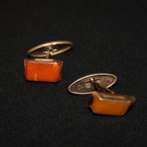 Vintage amber cufflinks