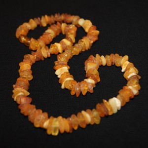 Vintage raw amber necklace