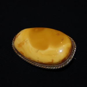 Vintage amber brooch