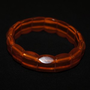 Vintage pressed amber bracelet