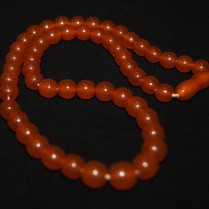 Vintage short pressed amber necklace