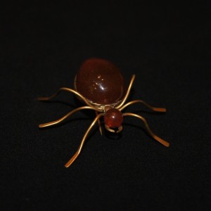 Amber brooch Bug