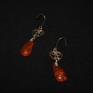 Amber earrings