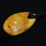 Vintage big natural amber pendant