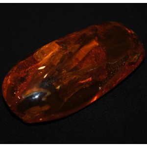 Vintage amber brooch with inclusive