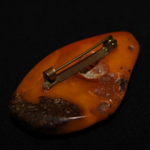 Vintage amber brooch
